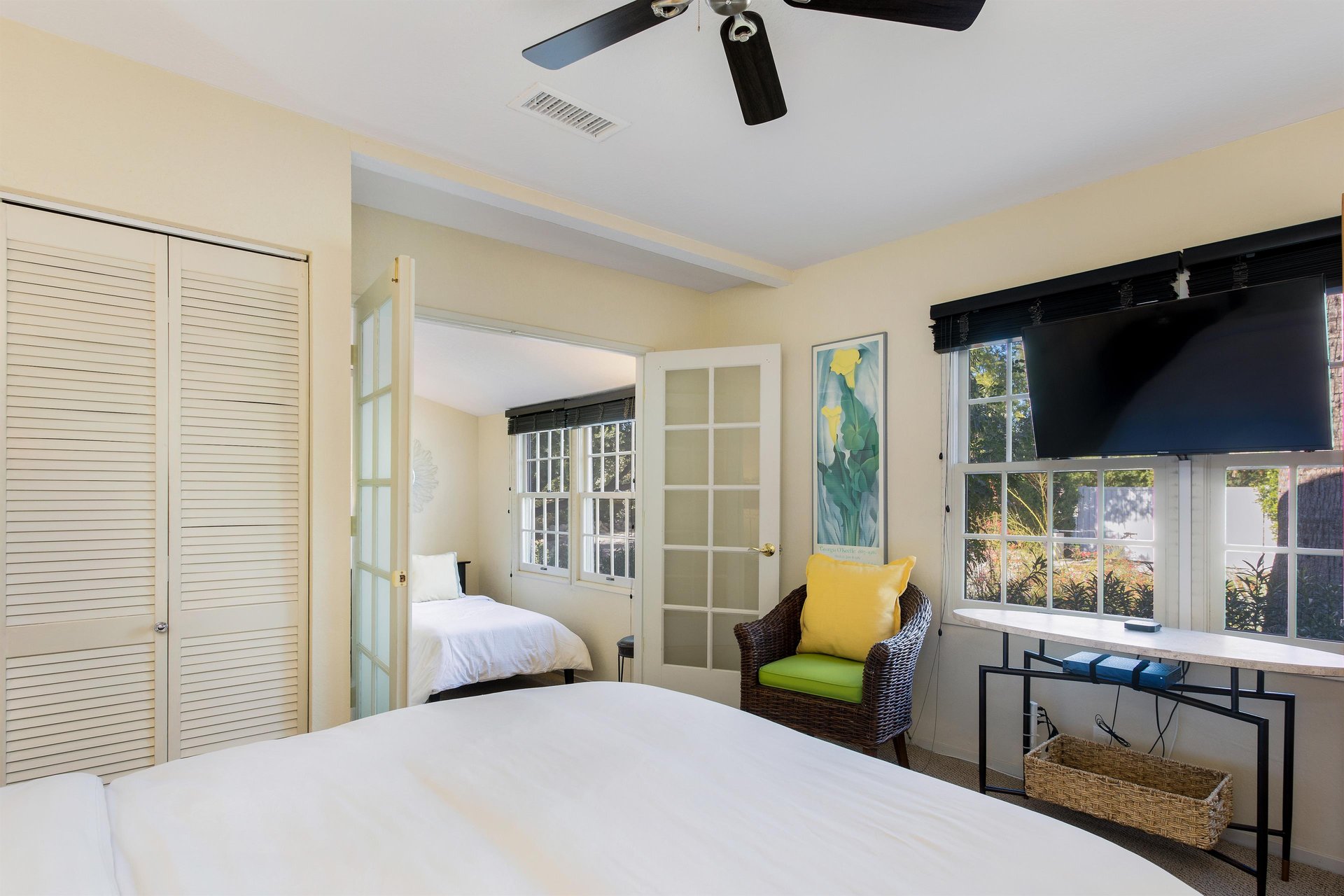 Flat screen televisions in every room