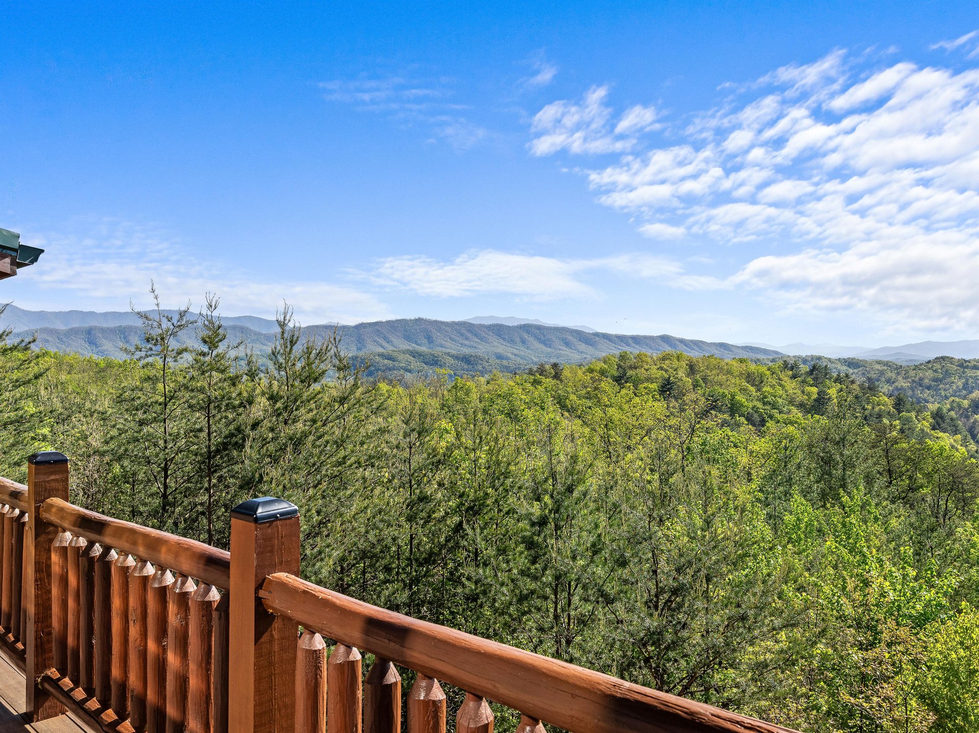 View from Mountain Bliss cabin