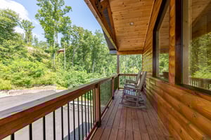 Rocking chairs on deck