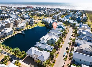 Aerial View, Overlooking Lake Colby