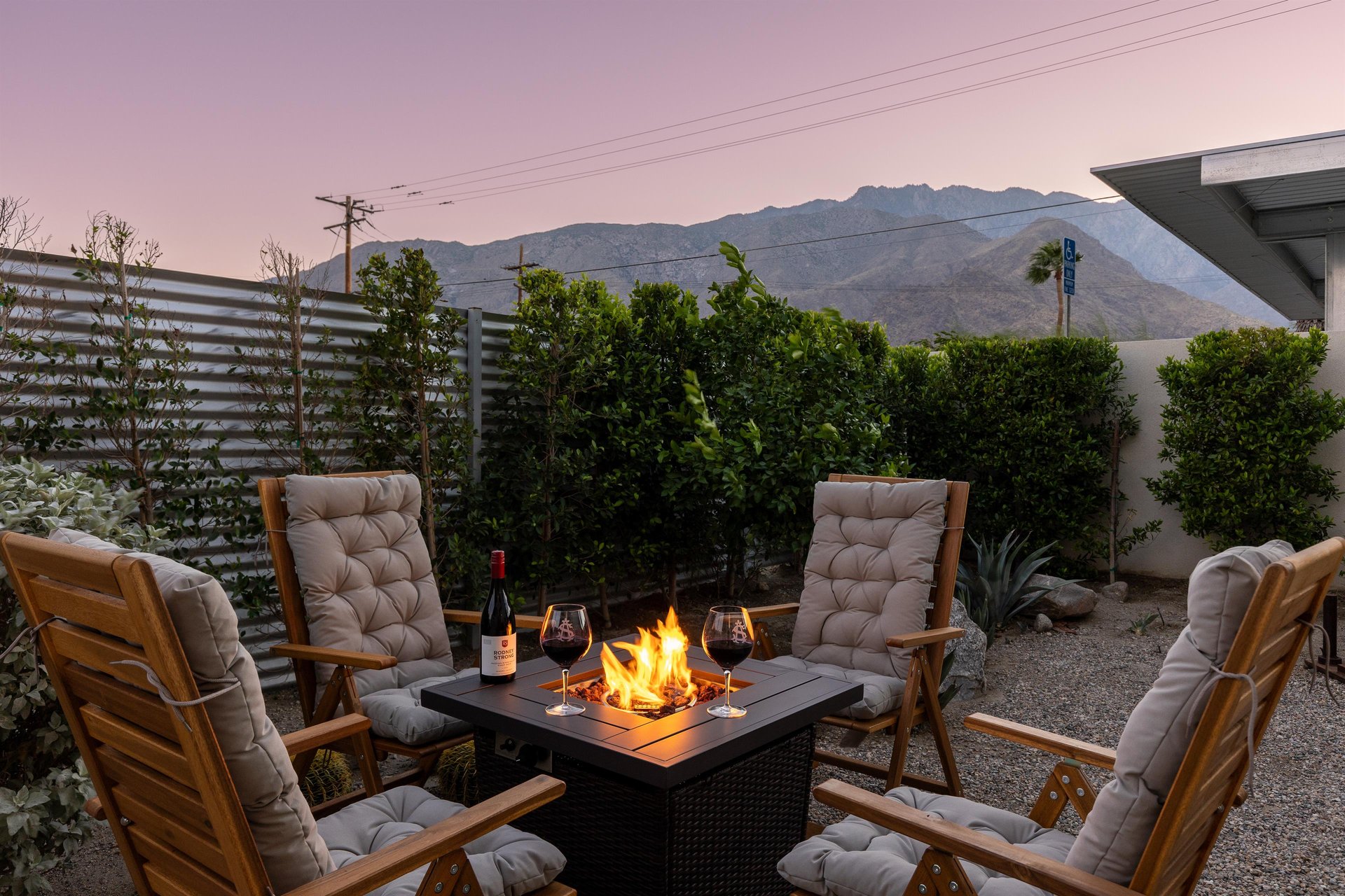 Relax and catch up with friends around the fire