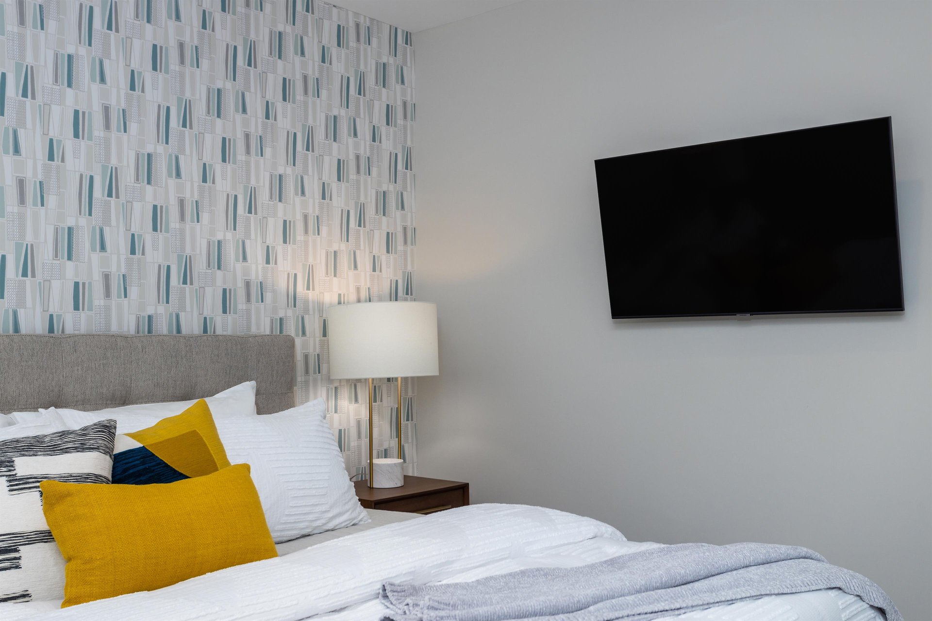 Flat screen TVs for relaxing movie nights