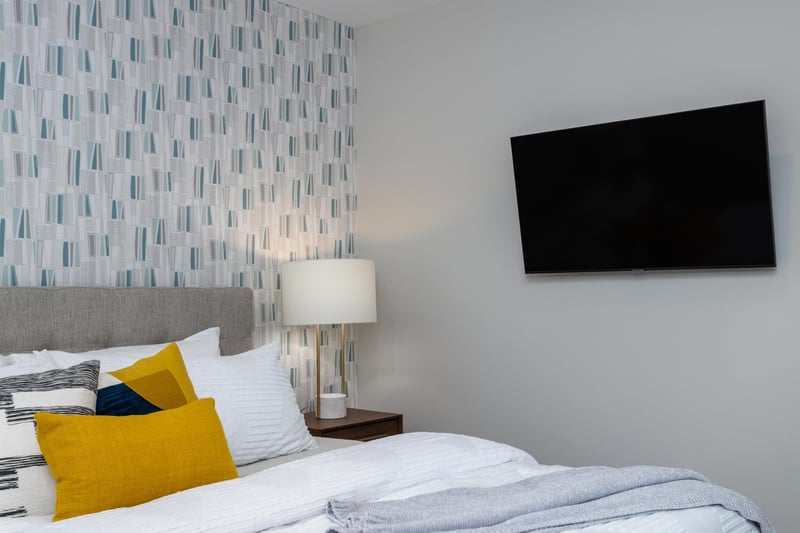 Flat screen TVs for relaxing movie nights