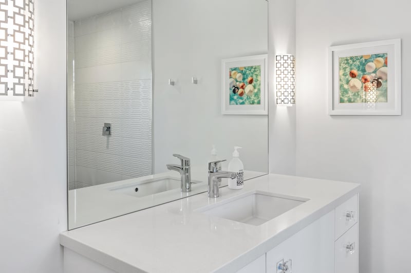 Updated bathroom fixtures