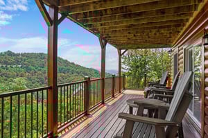 Outdoor seating with view