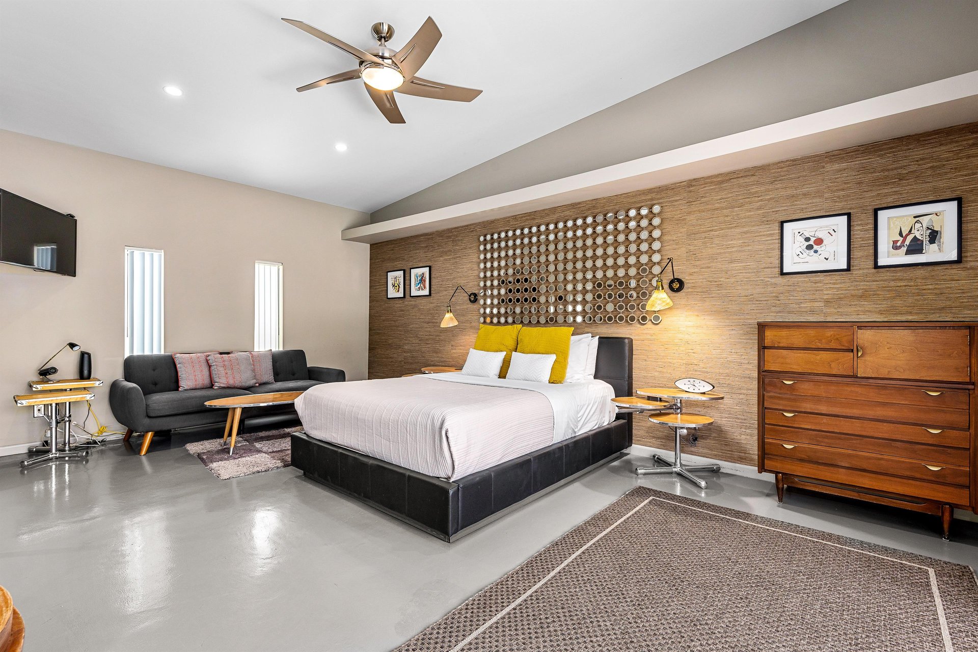 Cozy and spacious bedroom with queen size bed