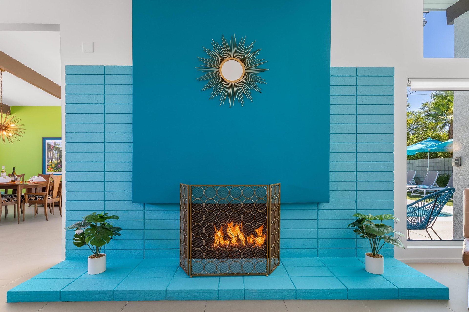 Gorgeous fireplace