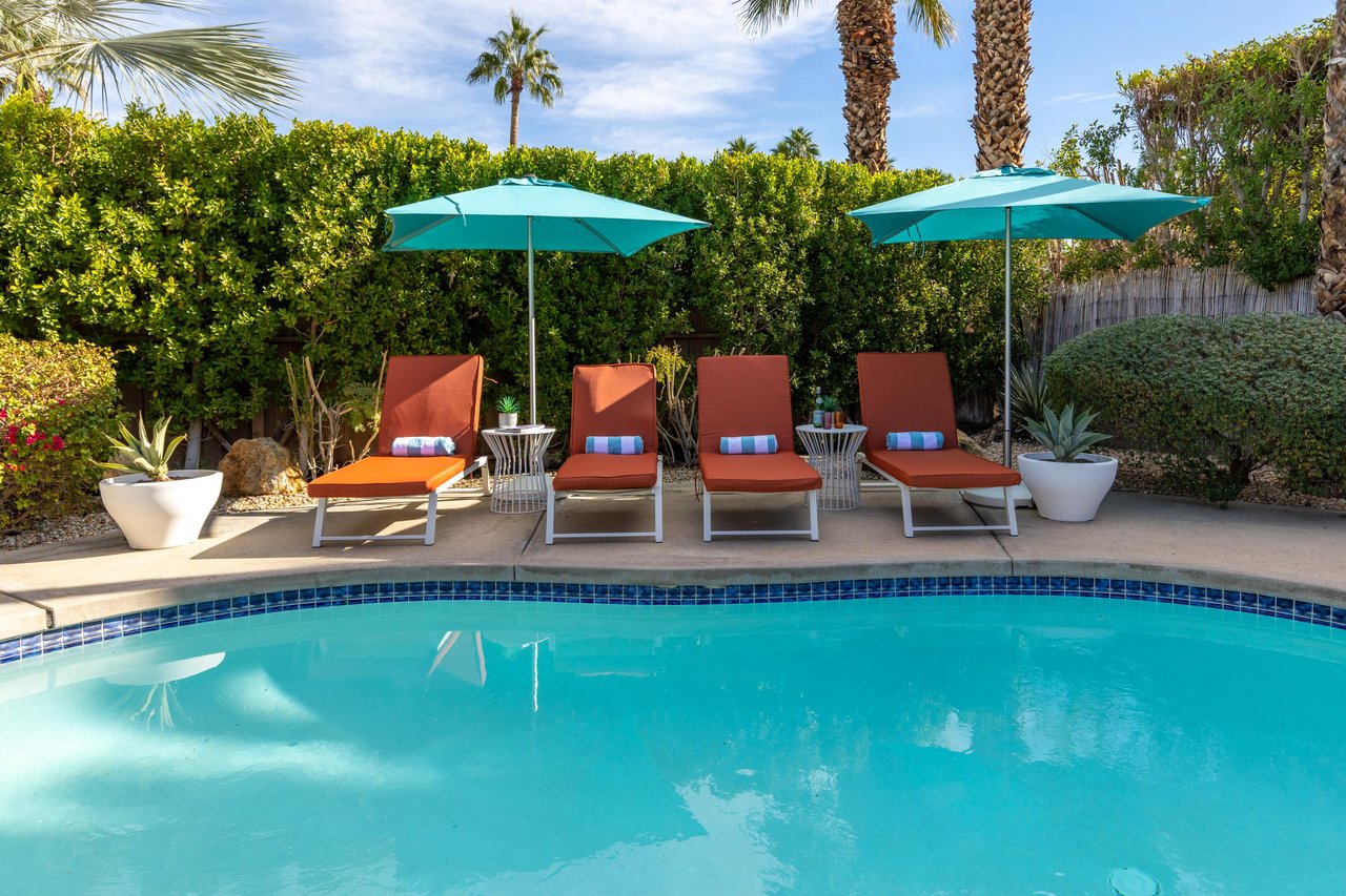 Dive into your private oasis with crystalclear waters, plush loungers, and tropical shade for perfect poolside relaxation.