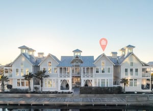 Aerial View, Location. On the lake boardwalk.