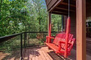 entry level deck with swing