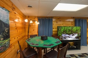 Poker table at Kellys Cabin, a 1 bedroom cabin rental located in Pigeon Forge