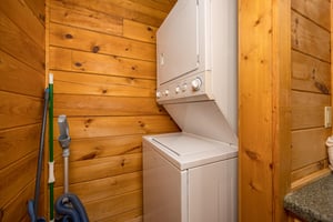 Stacked washer and dryer