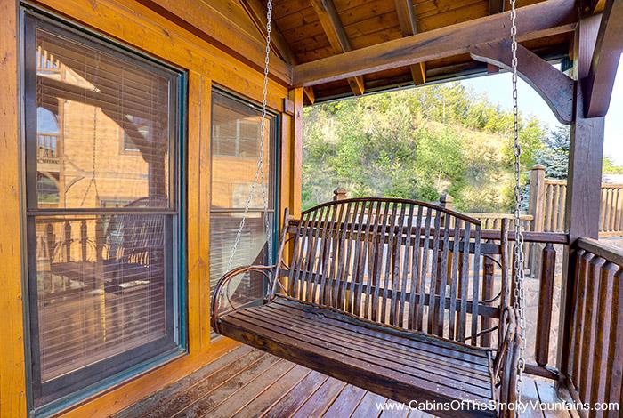 Porch Swing on Main Level Deck