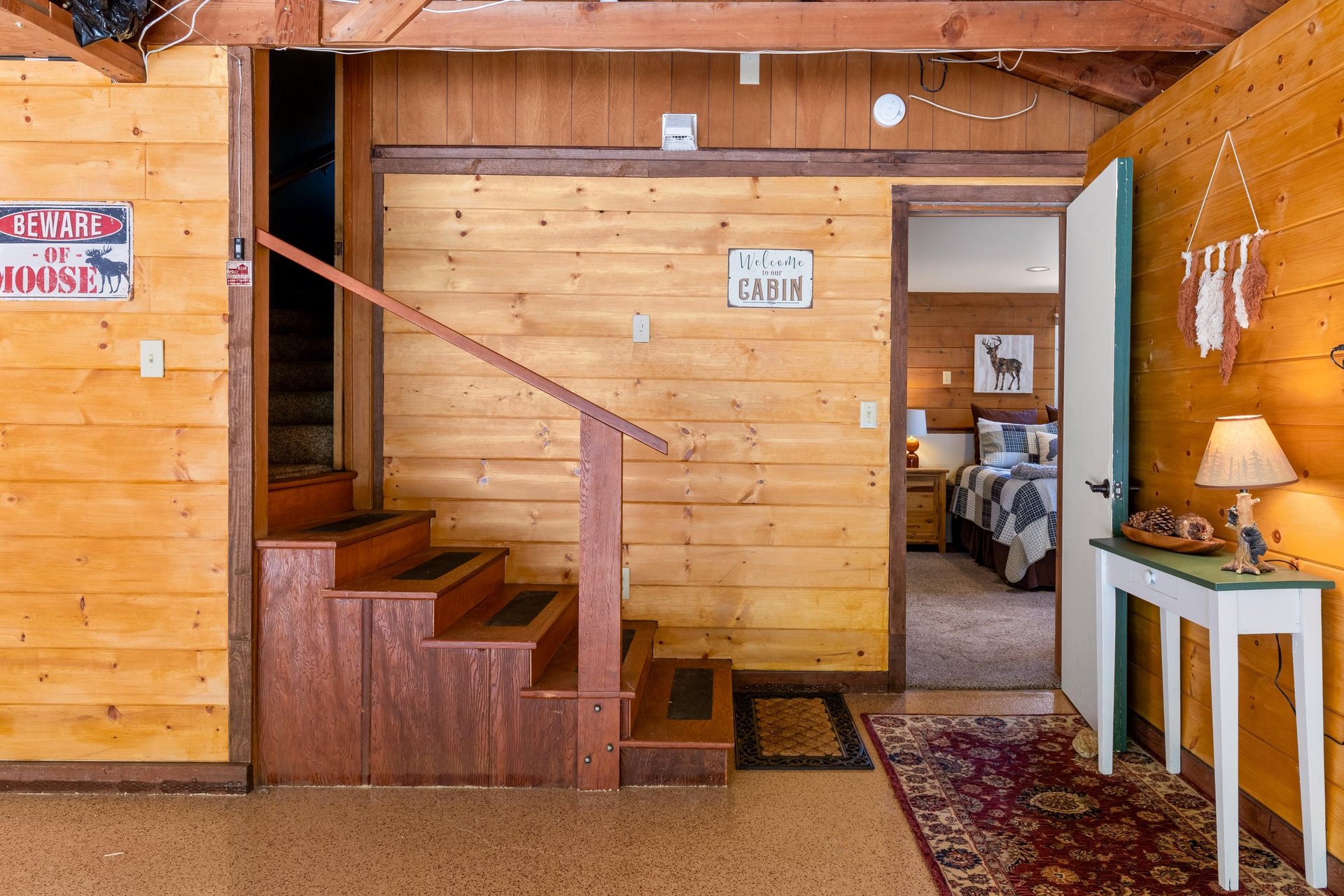 Downstairs entry to guest bedroom.