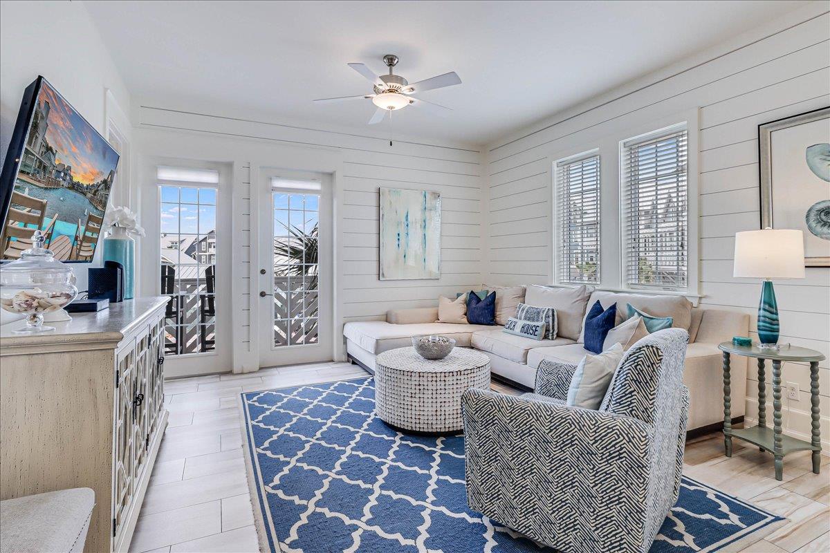 Living Room with Balcony Access