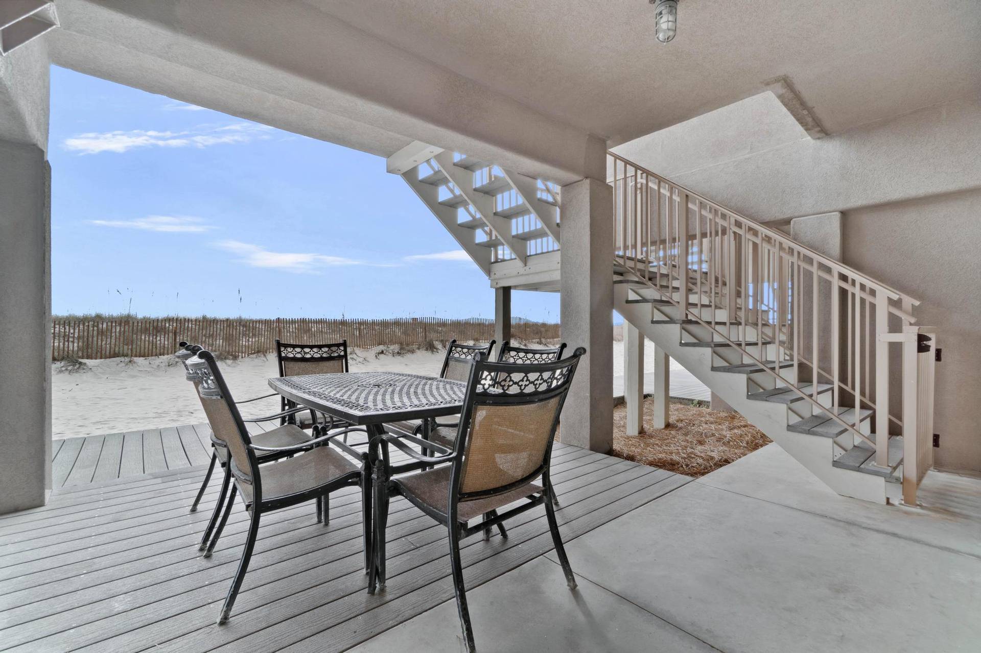 Seating Behind Townhome