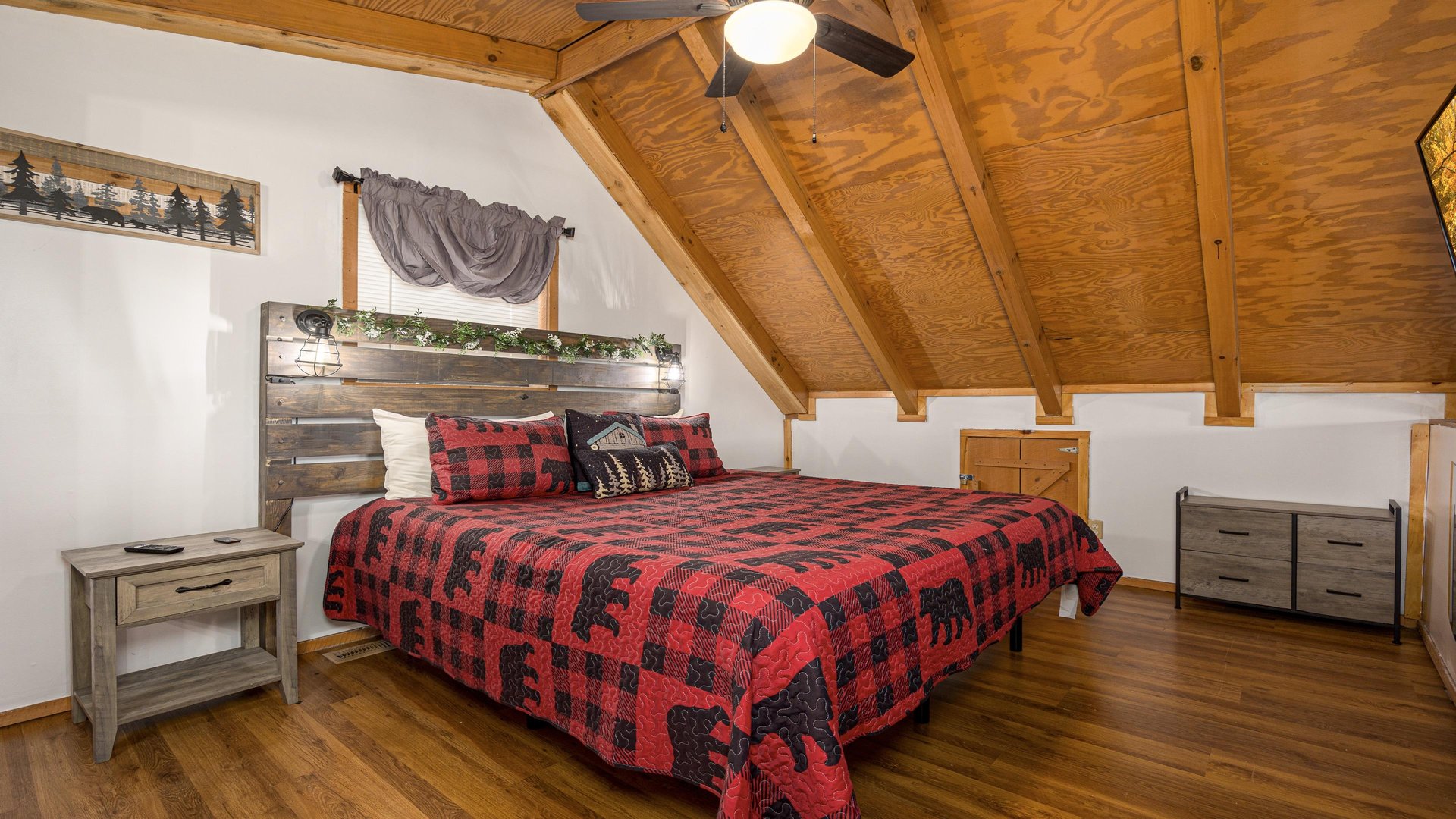 king bed