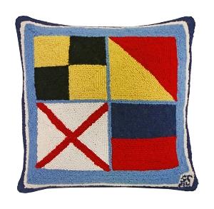 nautical LOVE pillow