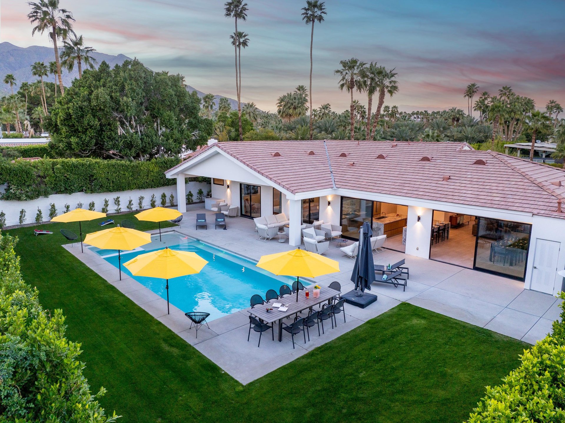 Aerial pool views