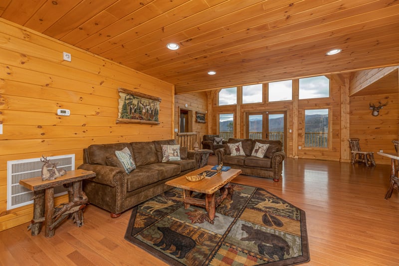Sofa, loveseat, and coffee table