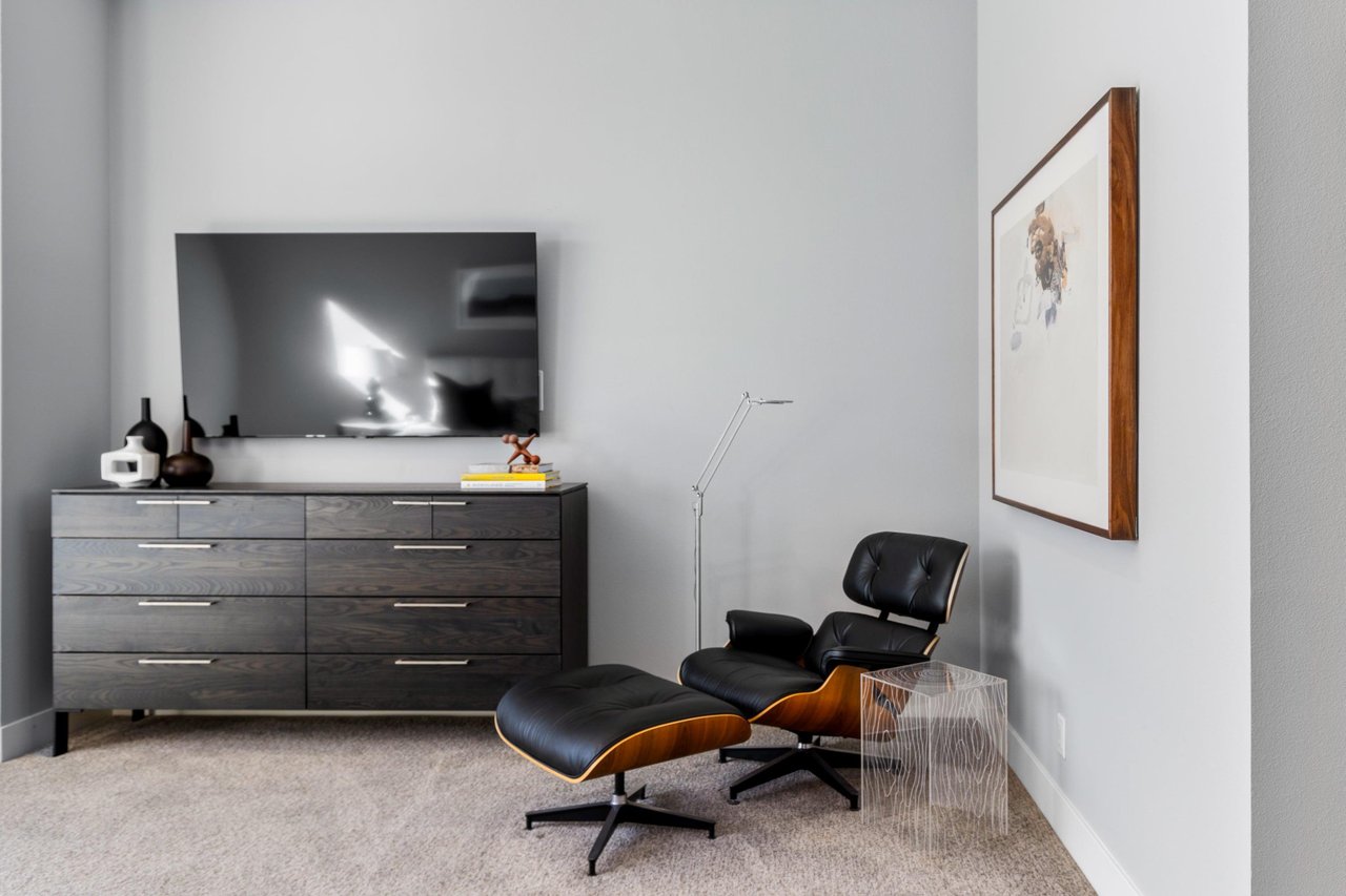 Primary bedroom captains chair