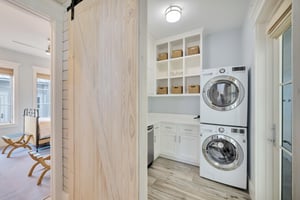 Laundry Room With Refrigerator, 1st Floor