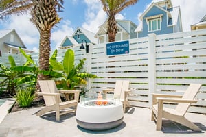 Communal Fire Pit at Neighborly Square Pool