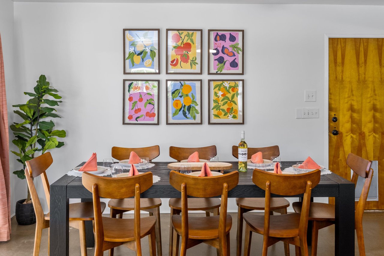 Dining inside for 8