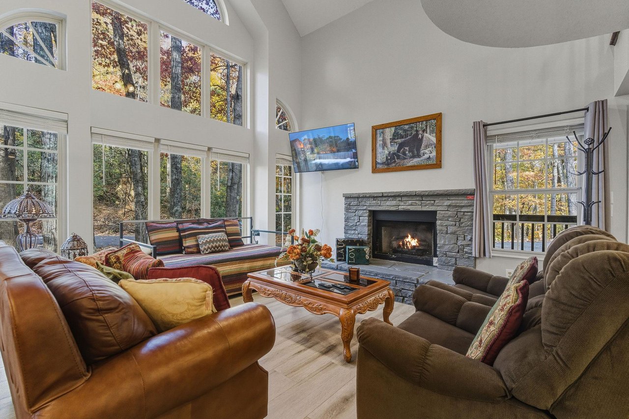 Fireplace and Seating Area