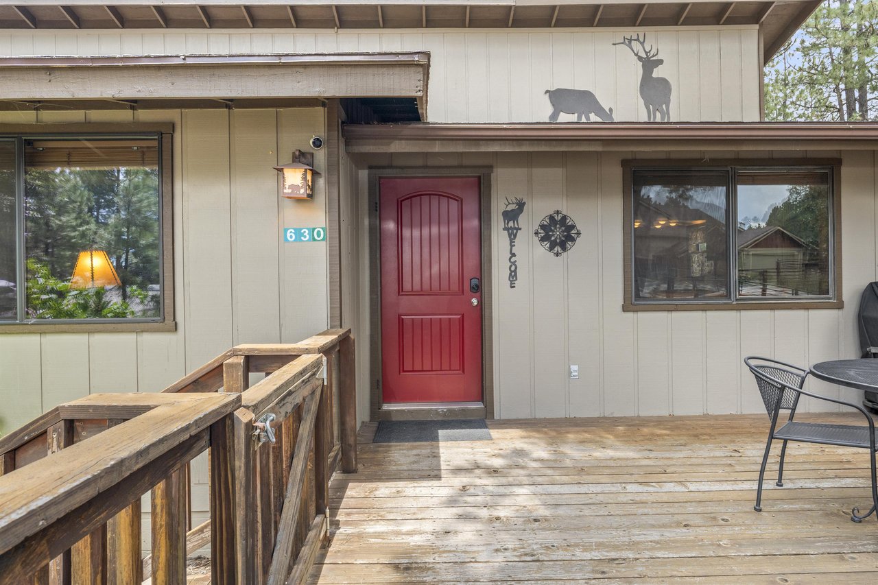 View of front door.