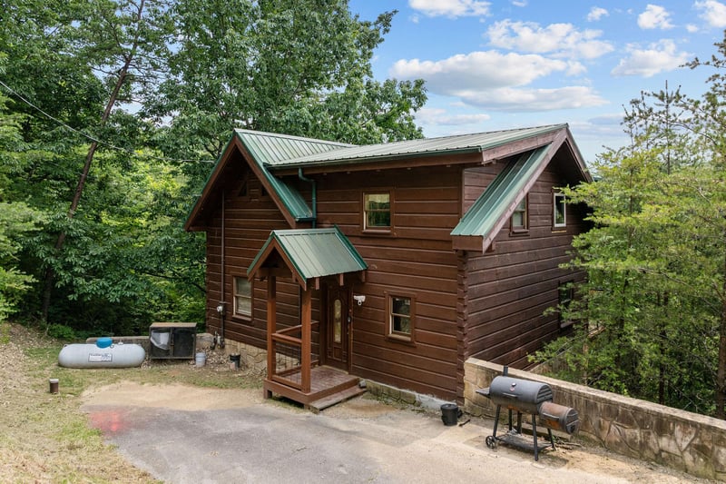 Front of View and Me cabin