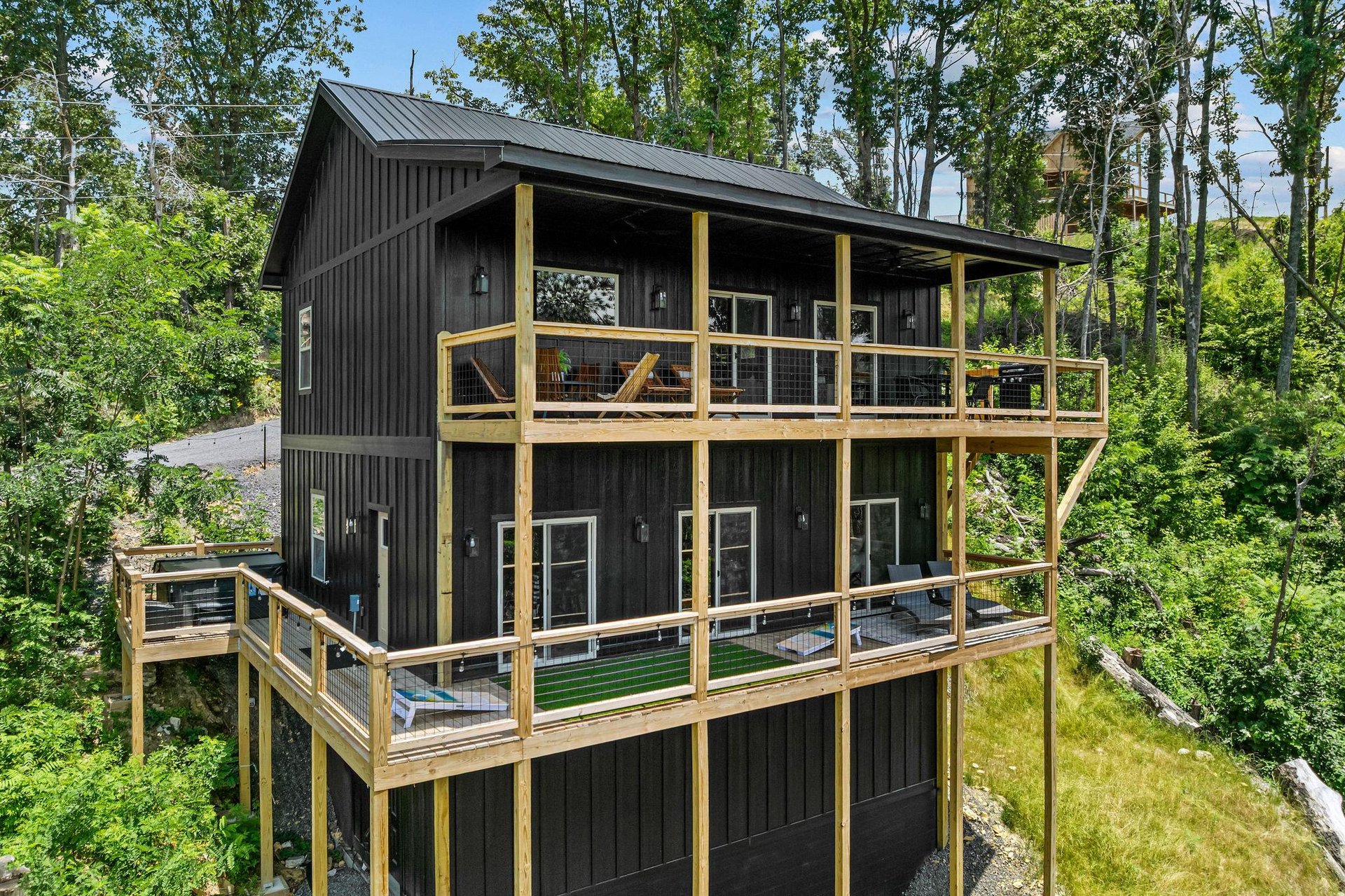 Side view of Above the Clouds