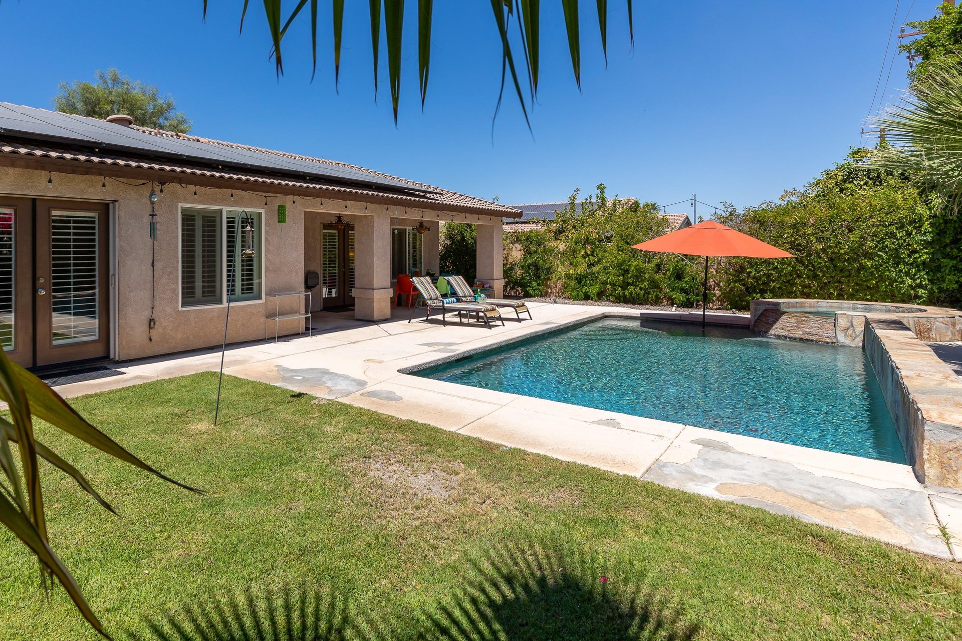 Large backyard