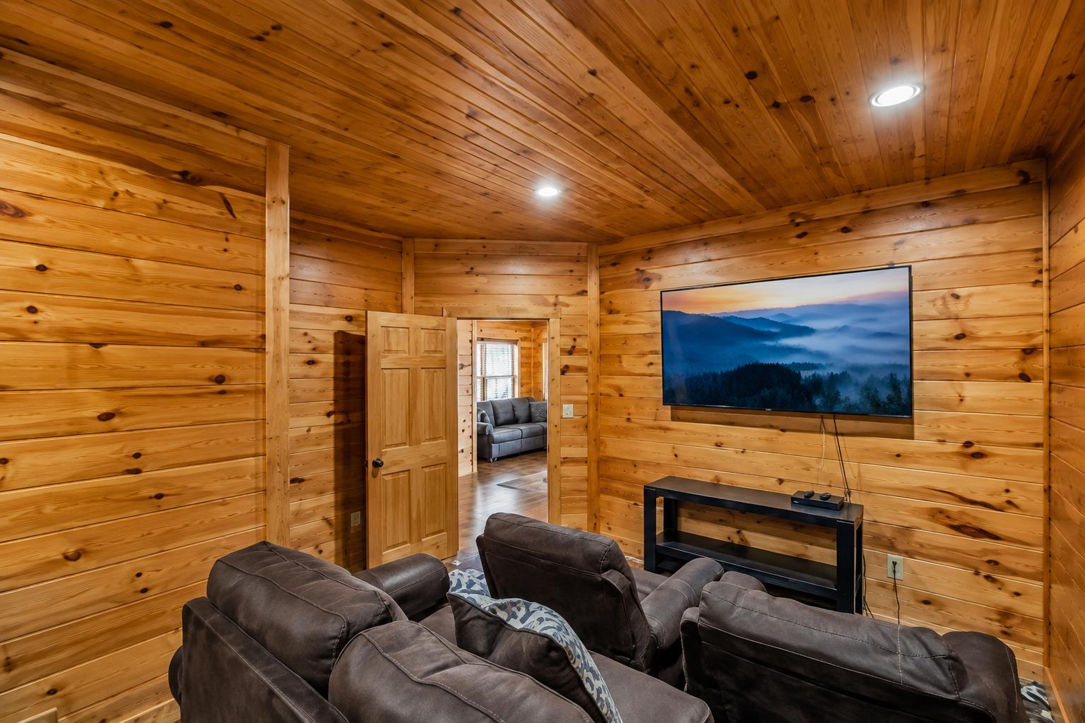 Theater Room w Sofa Seating  2 Recliners