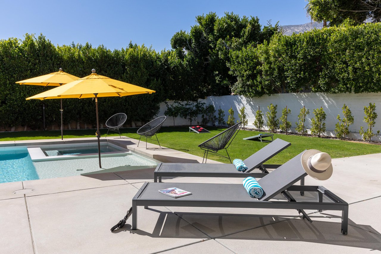 Bask in the warm Palm Springs sunshine