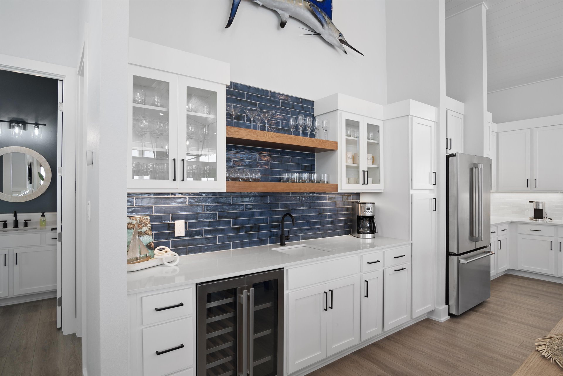 2nd Floor Wet Bar in Kitchen