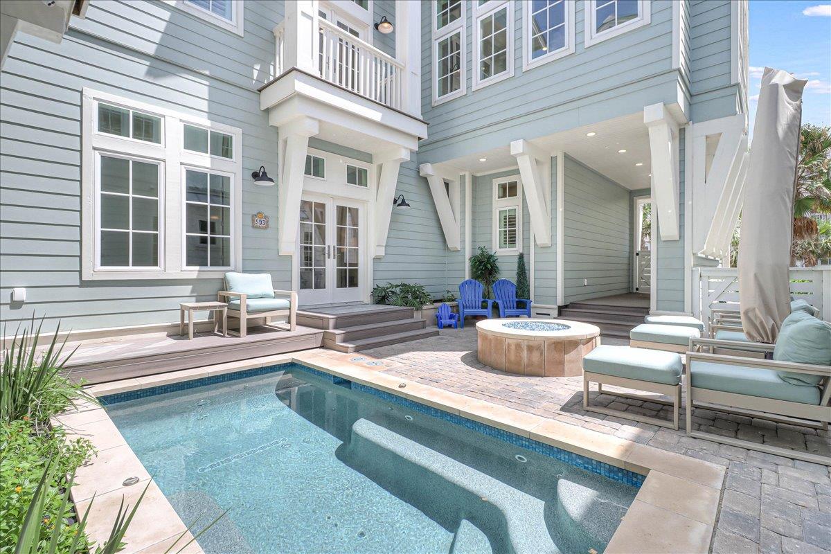 Private Pool  Outdoor Lounge With Fire Feature, 1st Floor