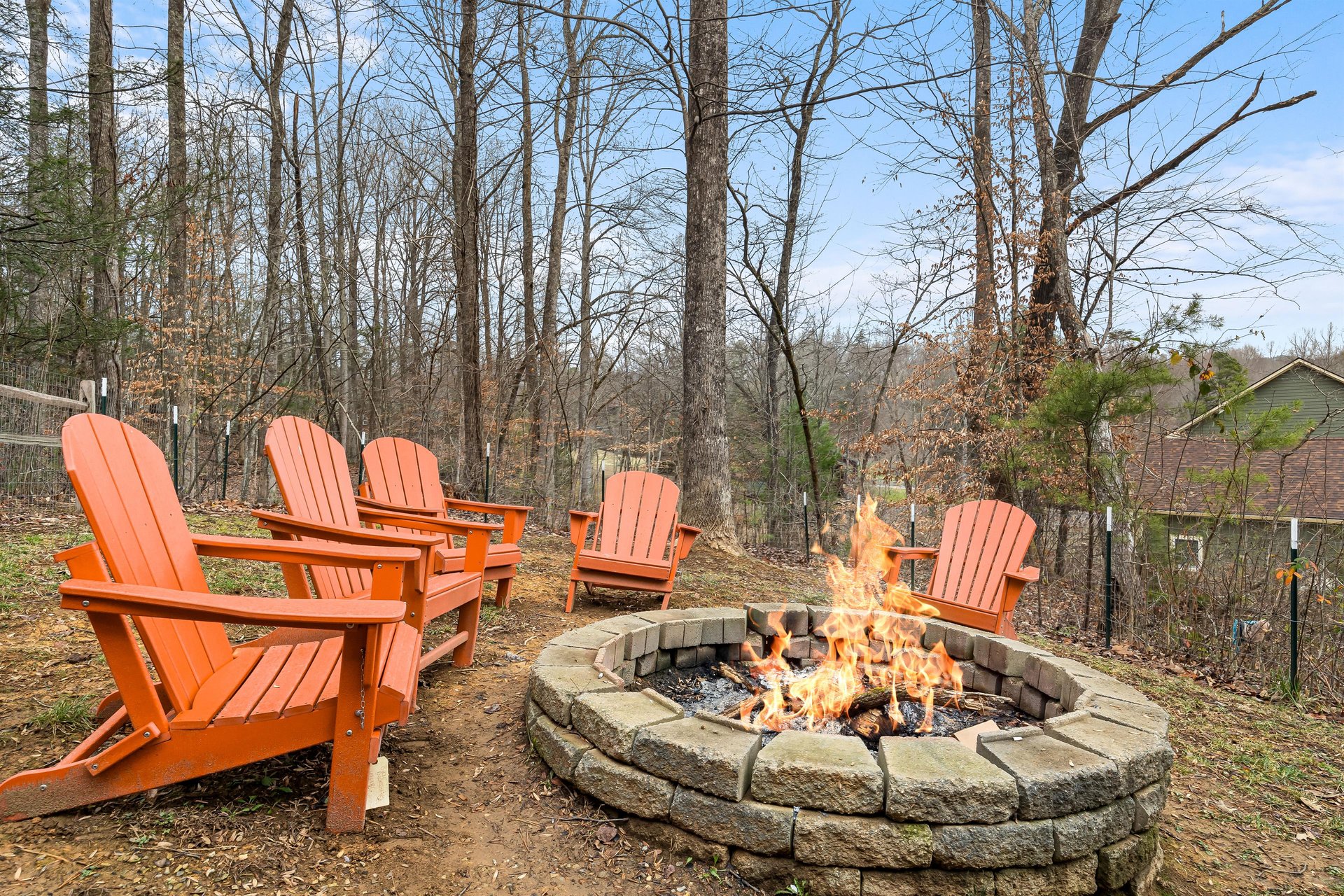 Firepit with seating