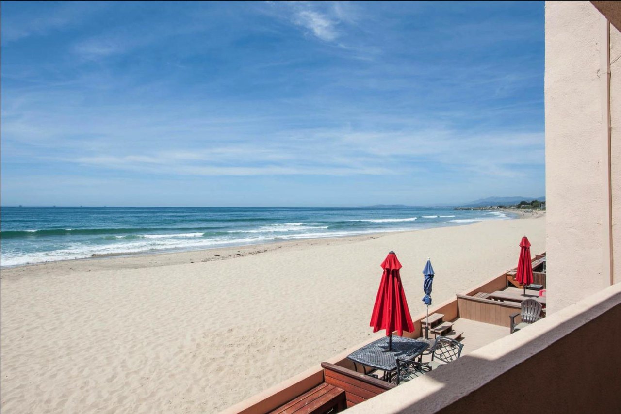 Beach view from the balcony.
