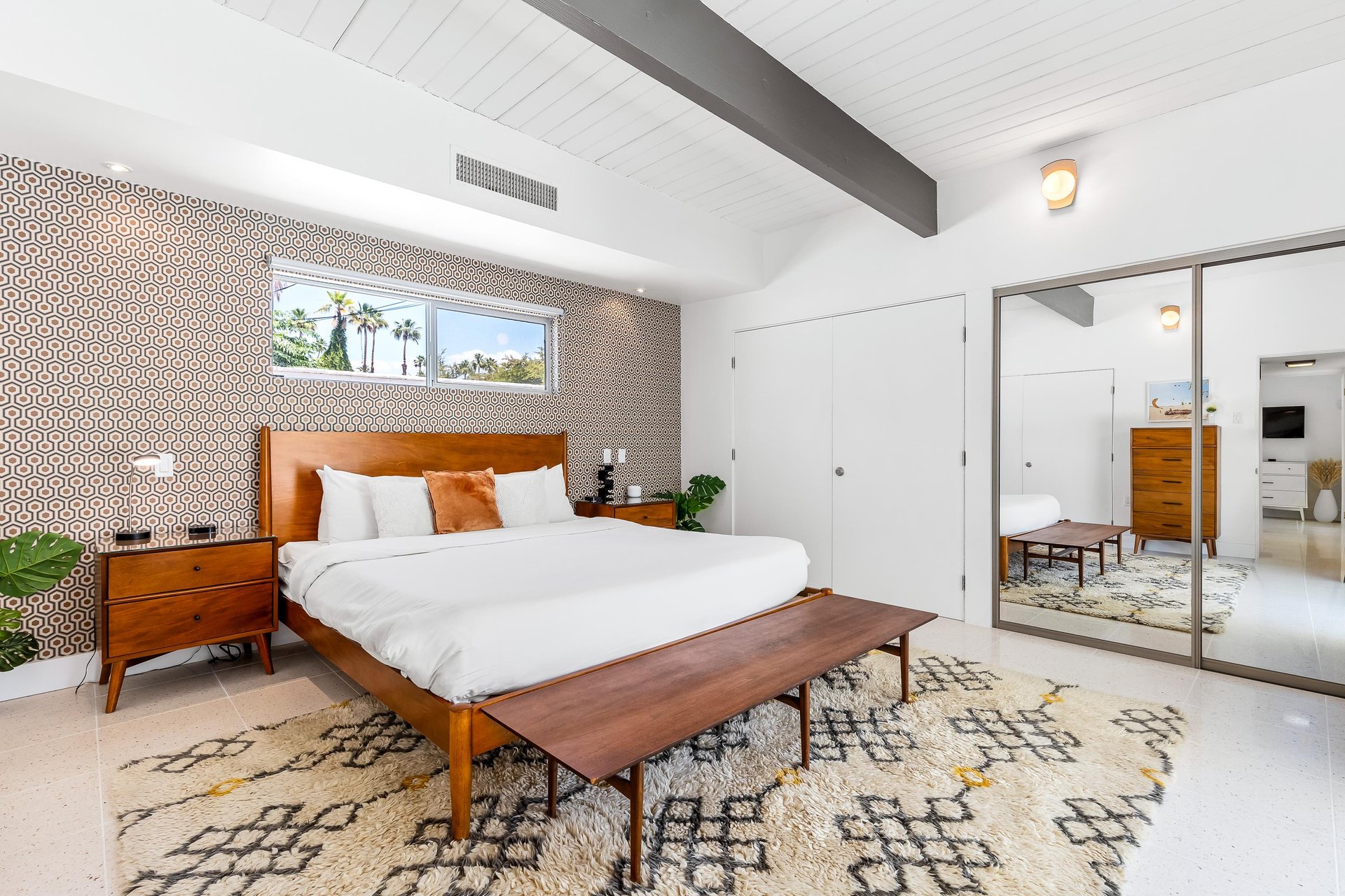 Peaceful guest bedroom