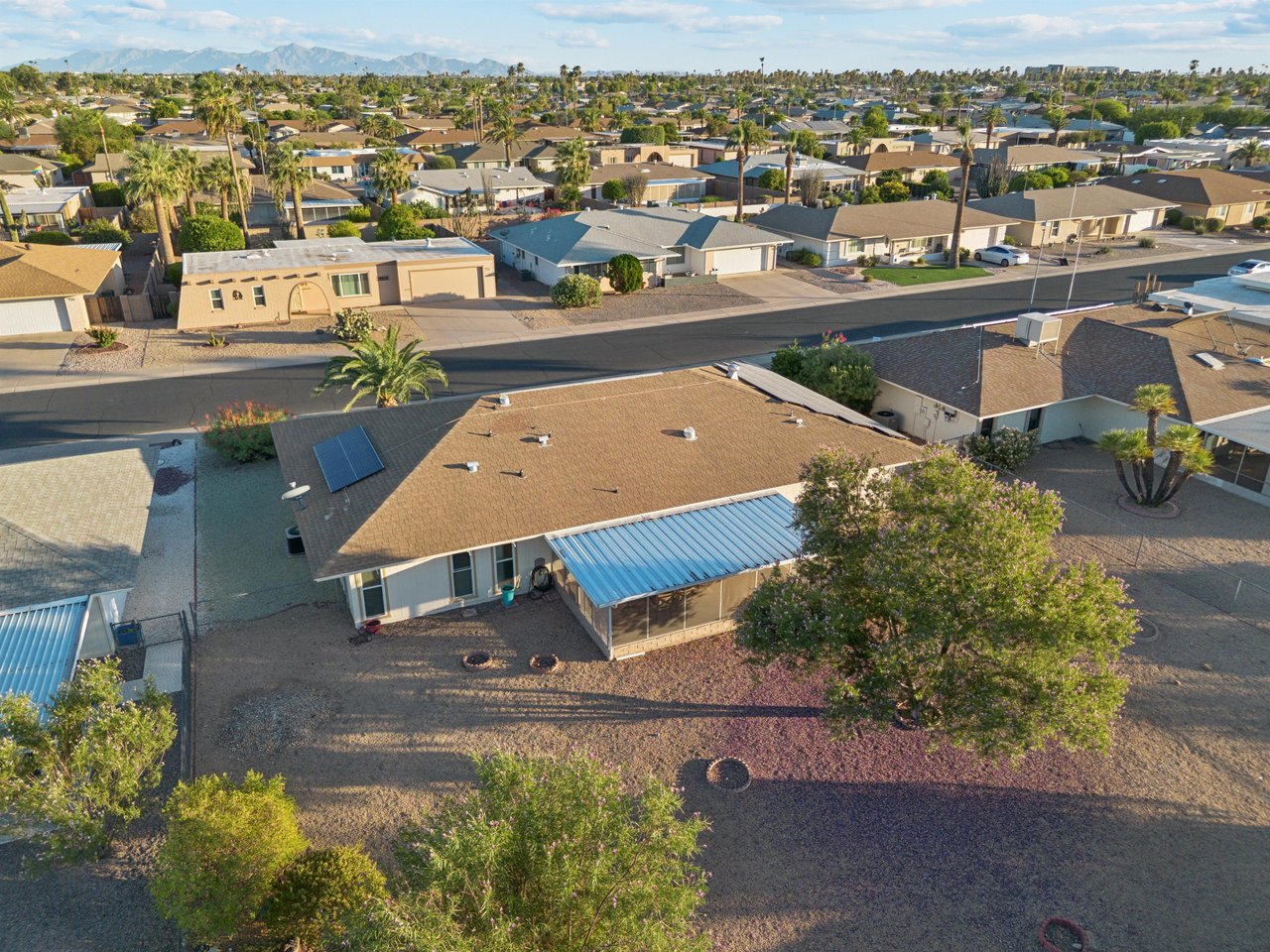 Aerial view of property.