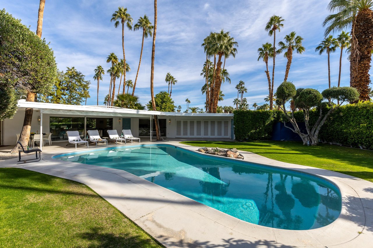 Surrounded by palm trees