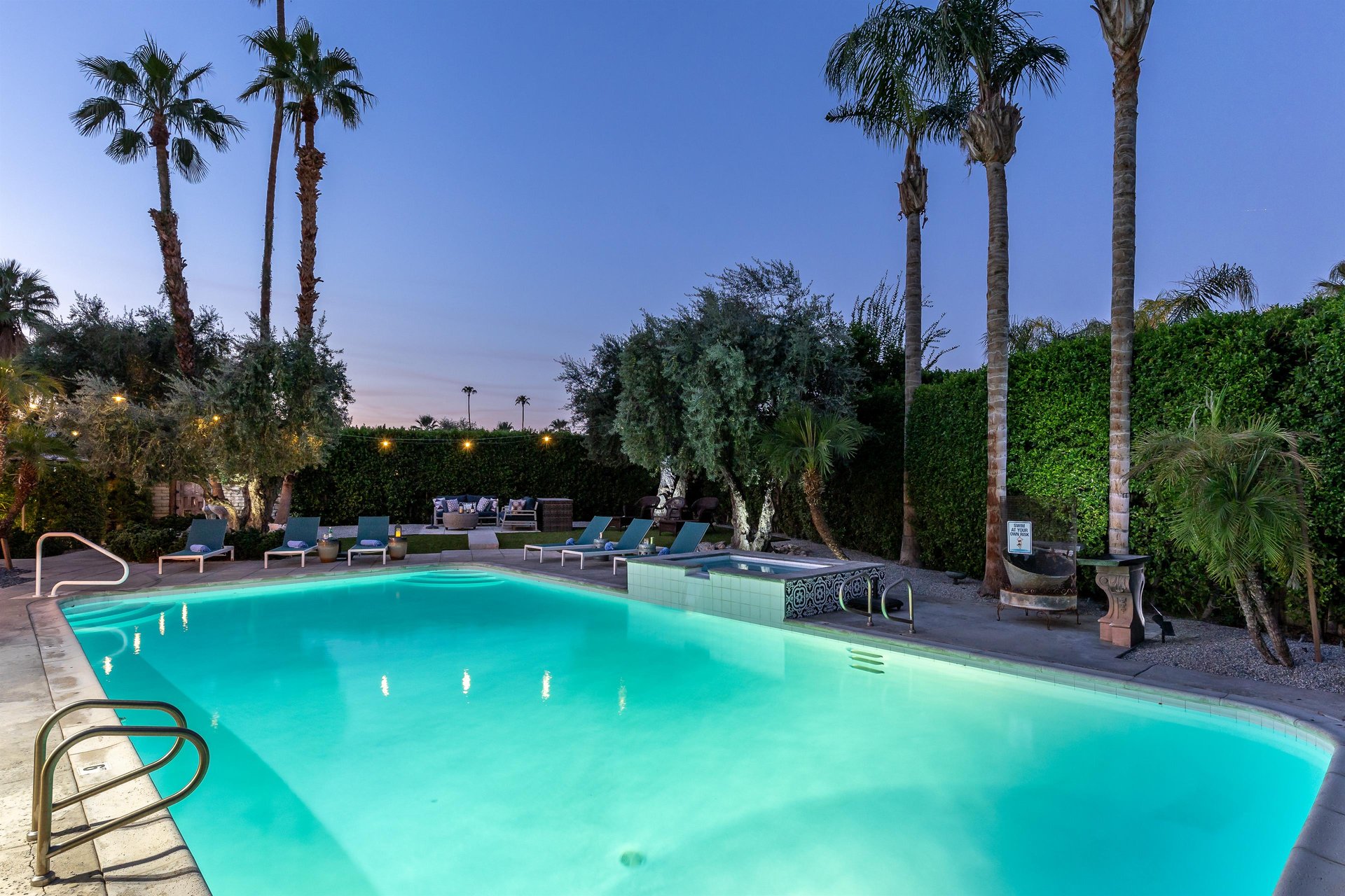 Go for a sunset swim