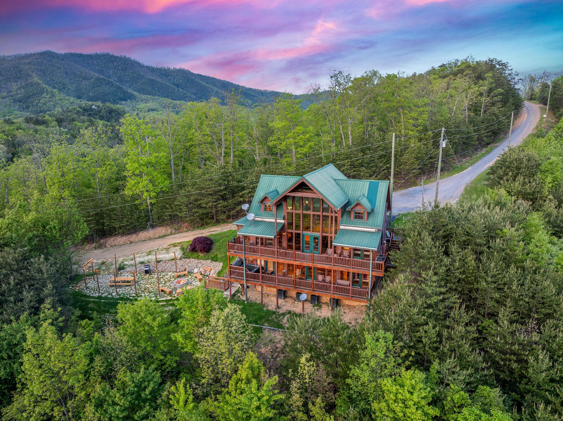 Front of Mountain Bliss cabin