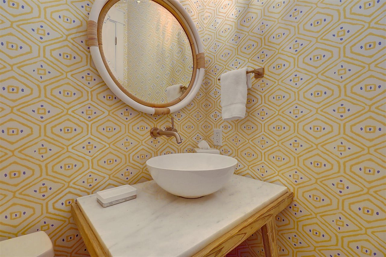 powder room wallpaper