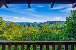 Step out onto your private balcony and soak in the breathtaking mountain vistas stretching endlessly before you. Lush green forests meet rolling peaks under a brilliant blue sky—your peaceful mountain