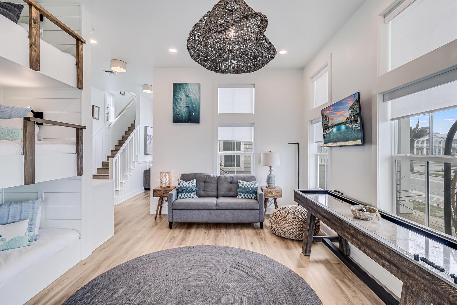 Secondary Living Area with Triple Twin Bunk and Queen PullOut C