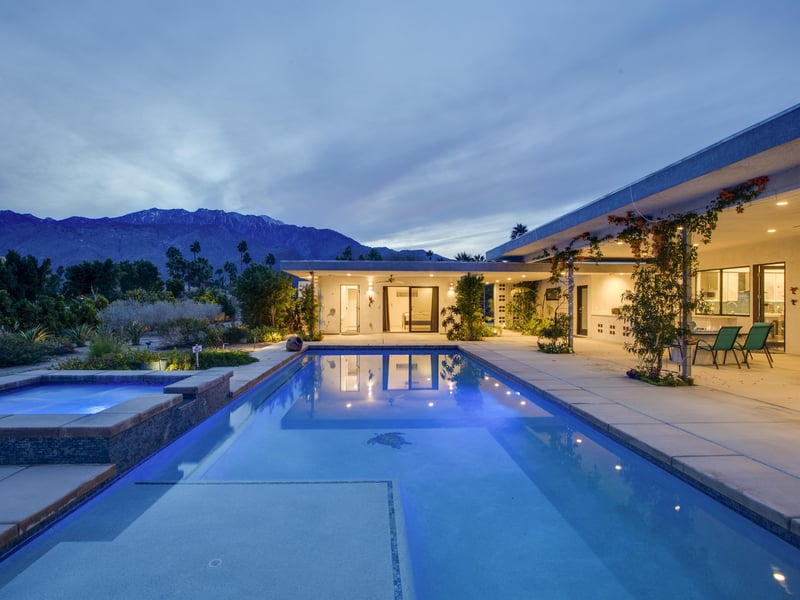 Dive into the pool at any time of the day or night