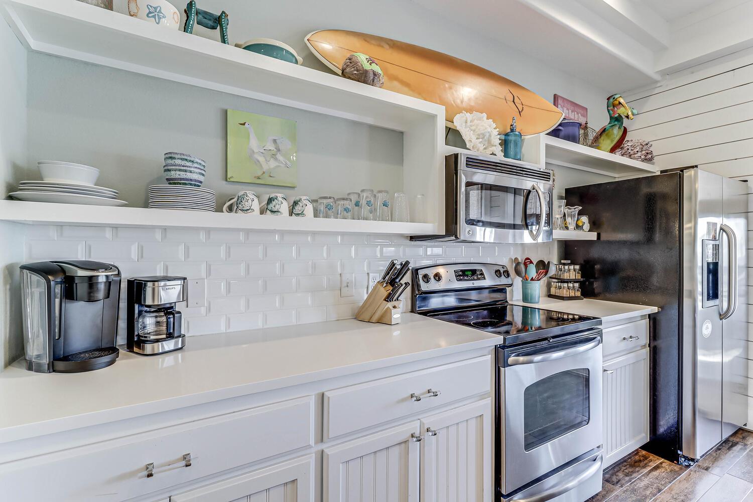 Large Kitchen With Stainless Steel Appliances