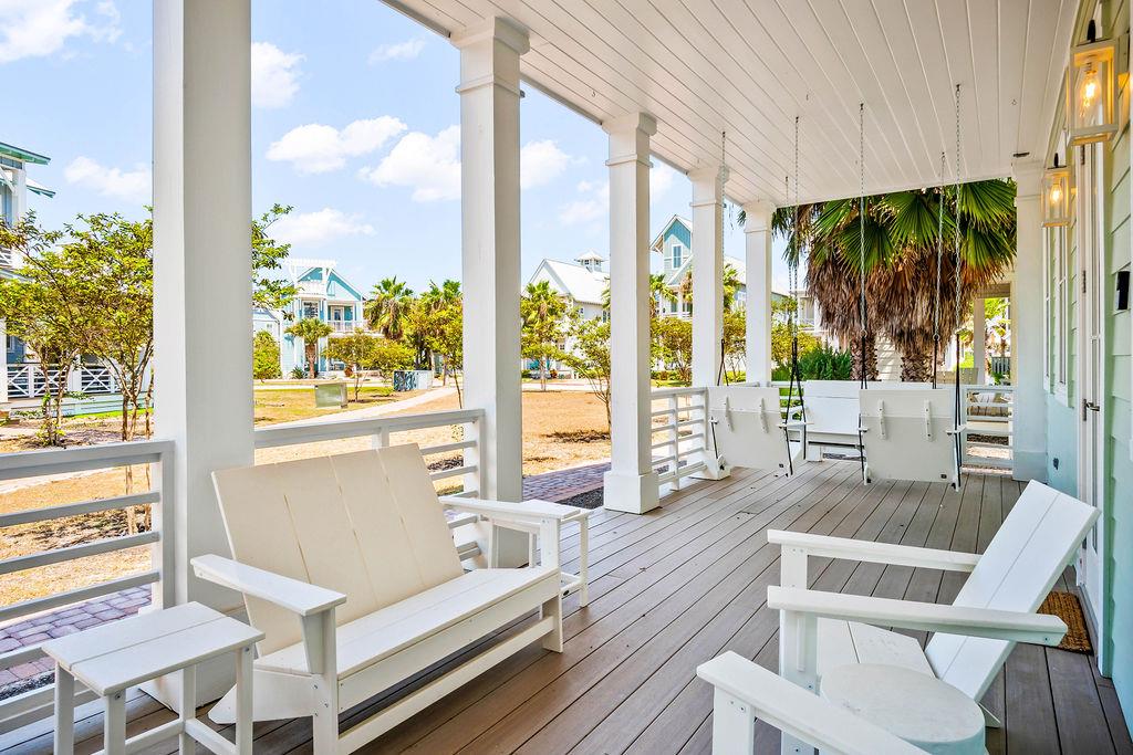Front Porch With Fire Place  Community Views
